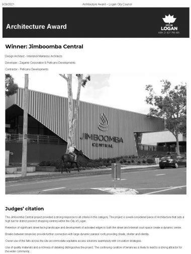 Architecture award Y logan city council page 1-2